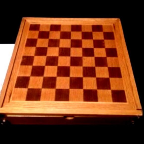 Wooden Checkers, Backgammon & Poker Set - Picture 6 of 11